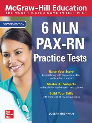 cover image of McGraw-Hill Education 6 NLN PAX-RN Practice Tests
